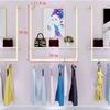 Commercial Grade Clothing Garment Rack, Simple Houseware Heavy Duty Detachable Wall Mounted Gold Garment Bar, U-Shaped Shelf Wedding Dress Organization view 2