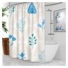 FHYTGBS 1pcs Shower Curtains-Plant Leaf Pattern Digital Printing Shower Curtain Water Proof Polyester Bathroom Curtain Shower Curtain (Color : YL03-13, Size : 150 * 200) view 1