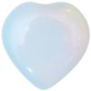 Crocon 50mm Opalite Heart stone Big Heart Shape Puff Stones Set 450+ Carats Pocket Crystal Healing Tumble Collection Palm Worry Stone Good Luck Charm Meditation Gift Craft Home Decor view 1