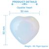 Crocon 50mm Opalite Heart stone Big Heart Shape Puff Stones Set 450+ Carats Pocket Crystal Healing Tumble Collection Palm Worry Stone Good Luck Charm Meditation Gift Craft Home Decor view 4