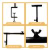 Hopesun Over The Table Rod Stand with Clamps 49-102" Adjustable Metal Balloon Arch Stand Flower Table Arch Suitable for Birthday,Party,Wedding,Halloween,Xmas Decoration,Black view 4
