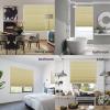100% Blackout Privacy Cellular Blinds- Cordless Bottom Up Shade, Room Darkening Noise Lowering for Office and Home [Beige-Blackout, 21" W x 48" H] Custom Size view 3
