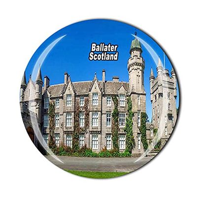 Ballater Scotland 3D Fridge Magnet Souvenir Crystal Glass Magnet Travel Souvenir Collection Gift Home Kitchen Decoration