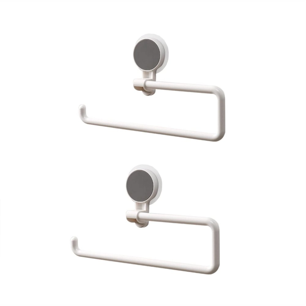 Toilet Paper Holder Paper Towel Holder - 2 Pack Paper Towel Holder Kitchen Paper Holder Under Cabinet, Fresh-keeping Bag Film Storage Rack Roll Paper Holder Paper Towel Holders
