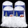 Ruisita 4 Bags Christmas Fake Snow Artificial Snow 35.3 Ounces Fluffy Snow Fiber for Snow Blanket, Christmas Tree Decoration, Holiday and Winter Displays view 1