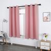ZJXSNEH Grommet Blackout Curtains for Bedroom and Living Room Thermal Insulated Room White Breite Light Pink Width 149 x Height 70inch|2 Panels view 3