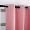 ZJXSNEH Grommet Blackout Curtains for Bedroom and Living Room Thermal Insulated Room White Breite Light Pink Width 149 x Height 70inch|2 Panels view 4