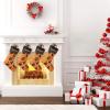 CUXWEOT Personalized Halloween Witch Bat Ghost Christmas Stocking Customize Name Decor for Xmas Tree Fireplace Hanging Party 17.52 x 7.87 view 2
