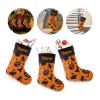 CUXWEOT Personalized Halloween Witch Bat Ghost Christmas Stocking Customize Name Decor for Xmas Tree Fireplace Hanging Party 17.52 x 7.87 view 3