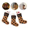 CUXWEOT Personalized Halloween Black Cat Christmas Stocking Customize Name Decor for Xmas Tree Fireplace Hanging Party 17.52 x 7.87 view 3