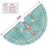 Christmas Tree Skirt Pearl Christmas Angel of Joy Aqua Circle 30 Inch Plush Xmas Tree Skirt Santa Tree Mat Festive Holiday Party Home New Year House Decorations view 3