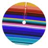 Christmas Tree Skirt Mexican Stripes 30 Inch Plush Xmas Tree Skirt Santa Tree Mat Festive Holiday Party Home New Year House Decorations view 1