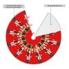 Christmas Tree Skirt Nutty Nutcrackers Army 30 Inch Plush Xmas Tree Skirt Santa Tree Mat Festive Holiday Party Home New Year House Decorations view 2