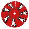 Christmas Tree Skirt Boston Terrier Reindeer Christmas 30 Inch Plush Xmas Tree Skirt Santa Tree Mat Festive Holiday Party Home New Year House Decorations view 1
