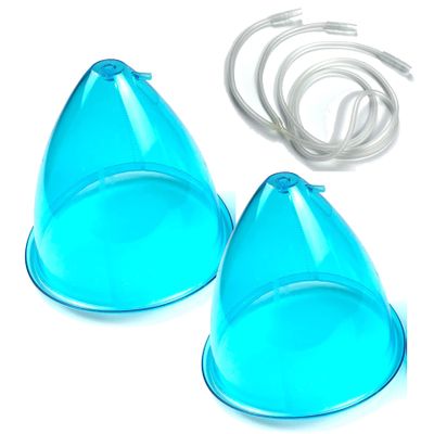 LDFANG Vacuum Therapy Machine 2pcs Blue Large 21cm Vacuum Suction Bigger Size Cups for Buttock Lifting Breast Vacuum Cups