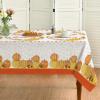 ATFUNSHOP Thanksgiving Tablecloth 2 Pack 54" X 108" Disposable Fall Table Cover Party Supplies Pumpkins Autumn Leaves Water Proof Plastic Table Cloth for Thanksgiving Decoration Dinner Party view 2
