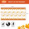 ATFUNSHOP Thanksgiving Tablecloth 2 Pack 54" X 108" Disposable Fall Table Cover Party Supplies Pumpkins Autumn Leaves Water Proof Plastic Table Cloth for Thanksgiving Decoration Dinner Party view 3