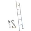 HWLL Bunk Bed Ladder Safety Bunk Bed Ladder Replacement Steps, Hook On Bunk Ladder for RV Bed/Travel Trailer/Camper, Easy Install and Remove, All Hardware Included (Color : White, Size : 150cm/59) view 2