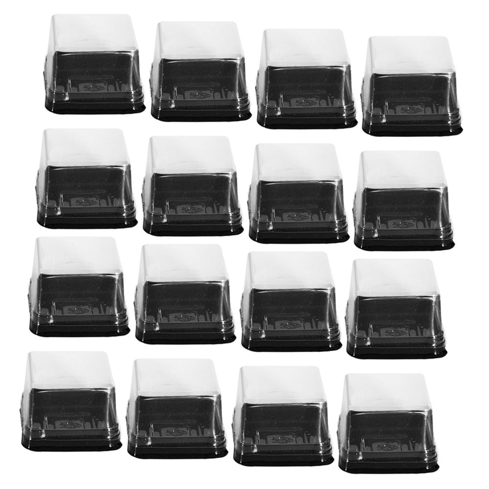 1 Set 100pcs Egg Yolk Crisp Packaging Box Mooncake Box Moon Cake Box Egg-yolk Puff Holder Cake Shop Supplies Cookies Crackers Cookie Tray Mini Cupcake Container Moon Cake Holder