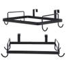 Trash Bag Rack, Hanging Trash Bag Holder Iron Garbage Bag Rack Trash Bag Holder Rack for Household Kitchen Cabinets Doors and Cupboards(black) view 2
