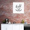 Fine Art Canvas Build Up Canvas Wall Decor by Artist CAD Designs for Living Room, Bedroom, Bathroom, Kitchen, Office, Bar, Dining & Guest Room - Ready to Hang - 18 in x 18 in view 2
