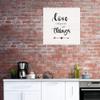 Fine Art Canvas Love Conquers Canvas Wall Decor by Artist Natalie Carpentieri for Living Room, Bedroom, Bathroom, Kitchen, Office, Bar, Dining & Guest Room - Ready to Hang - 18 in x 18 in view 2