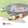 Home Basics 12 Piece Stainless Steel BBQ Skewers | Long Handles | Great for The Grill | Angled Tips for Easy Food Loading | Wide Flat Blades view 2