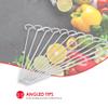 Home Basics 12 Piece Stainless Steel BBQ Skewers | Long Handles | Great for The Grill | Angled Tips for Easy Food Loading | Wide Flat Blades view 4