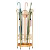 Umbrella Racks Golden Metal Umbrella Stand Umbrella Holder, European Style Retro Large-Capacity Umbrella Stand Umbrella Holder, Entrance Umbrella Organizer, Capacity 12 Umbrellas view 1