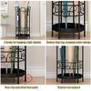 Umbrella Racks Black Iron Umbrella Stand Umbrella Holder, European Retro Metal Umbrella Hoder, Hotel Corridor Entrance Organizer-Capacity 12 Umbrellas view 4