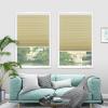 100% Blackout Privacy Cellular Blinds- Cordless Bottom Up Shade, Room Darkening Noise Lowering for Office and Home [Beige-Blackout, 47 "W x 48" H] Custom Size view 2