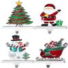 DAJAMAI Set of 4 Stocking Holders for Mantel, Christmas Stocking Hooks for Fireplace, Metal Stocking Hangers for Mantel Fireplace Stocking Hooks for Xmas Party Decoration view 2