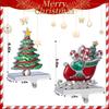 DAJAMAI Set of 4 Stocking Holders for Mantel, Christmas Stocking Hooks for Fireplace, Metal Stocking Hangers for Mantel Fireplace Stocking Hooks for Xmas Party Decoration view 3