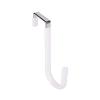 HJHIWE Wreath Hanger Wreath Holder, 2 Pack Wreath Hooks for Door, Metal Hook Over The Door for Hanging Hats, Coats, Wreaths and Decor (5 Inch, PP Housing), White, Medium view 1