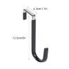 HJHIWE Wreath Hanger Wreath Holder, 2 Pack Wreath Hooks for Door, Metal Hook Over The Door for Hanging Hats, Coats, Wreaths and Decor (5 Inch, PP Housing), White, Medium view 2
