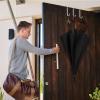 HJHIWE Wreath Hanger Wreath Holder, 2 Pack Wreath Hooks for Door, Metal Hook Over The Door for Hanging Hats, Coats, Wreaths and Decor (5 Inch, PP Housing), White, Medium view 4