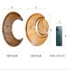 GTUPR Crystal Tray Moon Tray Crystal Holder for Stones Decorative Tray Wooden Box for Crystals Display Shelf Kids' Money Banks Piggy- Essential Oil Holder,Crystal Organizer for Stones, 10Wx4.5Lx1H view 3