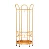 Umbrella Racks Golden Metal Umbrella Stand Umbrella Holder, Large Capacity Umbrella Basket in Hotel Office Cafe, Cue Stick Drawing Axis Storage Basket, 25X60cm view 1