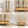 Umbrella Racks Golden Metal Umbrella Stand Umbrella Holder, Large Capacity Umbrella Basket in Hotel Office Cafe, Cue Stick Drawing Axis Storage Basket, 25X60cm view 4