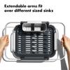 OXO Good Grips Extendable Over-The-Sink Aluminum Drying Dish Rack view 2