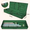 BALEINE Wrapping Paper Storage Organizer, 40" Durable 600D Oxford Fabric Gift Wrap Storage Bag with Flexible Partitions for Ribbon, Holiday Accessories (Green) view 3