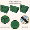 BALEINE Wrapping Paper Storage Organizer, 40" Durable 600D Oxford Fabric Gift Wrap Storage Bag with Flexible Partitions for Ribbon, Holiday Accessories (Green) view 4