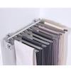 LKP Pull-Out Pants Rack, Extendable Hanging Rail Rack, Multifunctional Storage Rack for 10 Pants, Tie Scarf Pants Hanger, Sliding Closet Organizer view 1