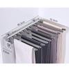 LKP Pull-Out Pants Rack, Extendable Hanging Rail Rack, Multifunctional Storage Rack for 10 Pants, Tie Scarf Pants Hanger, Sliding Closet Organizer view 2