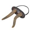 IPENNY Halloween Horns Headdress,Double Horn and Cow Head Skull Hoop Cosplay Fancy Dress Photo Props Hair Accessory for Christmas Halloween Easter Decoration Dance Party view 3