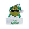 Ruz Dr Seuss How The Grinch Stole Christmas Hat, 16" Santa Hat with Stripe, Holiday Party Costume or Home Decoration, Green view 2