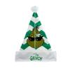Ruz Dr Seuss How The Grinch Stole Christmas Hat, 16" Santa Hat with Stripe, Holiday Party Costume or Home Decoration, Green view 3