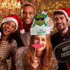 Ruz Dr Seuss How The Grinch Stole Christmas Hat, 16" Santa Hat with Stripe, Holiday Party Costume or Home Decoration, Green view 4