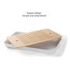 Bamboo Tea Tray, Water Storage And Drainage Tea Tray, 5-compartment Wooden Storage Box, Chinese Kung Fu Coffee Table Gift Box (Color : Black) view 2