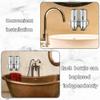 2 Chamber Wall Mounted Bathroom Shower Pump Dispenser and Organizer-Holds Shampoo, Soap, Conditioner, Shower Gel, for Bathroom Kitchen Hotel (Silver 2 Chamber) view 2